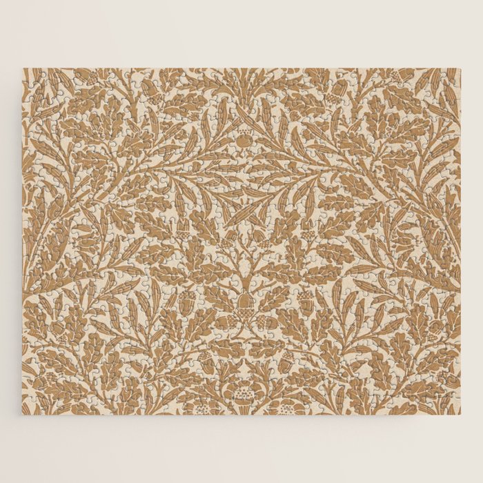 William Morris Acorn Pure Gilver Copper  Jigsaw Puzzle Gallery Image 1