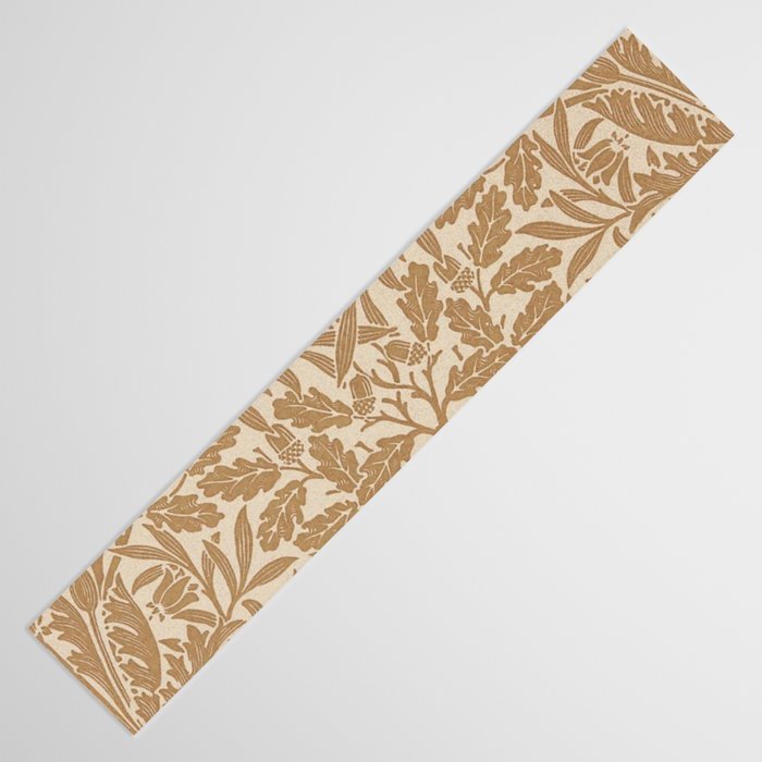William Morris Acorn Pure Gilver Copper  Table Runner Gallery Image 3
