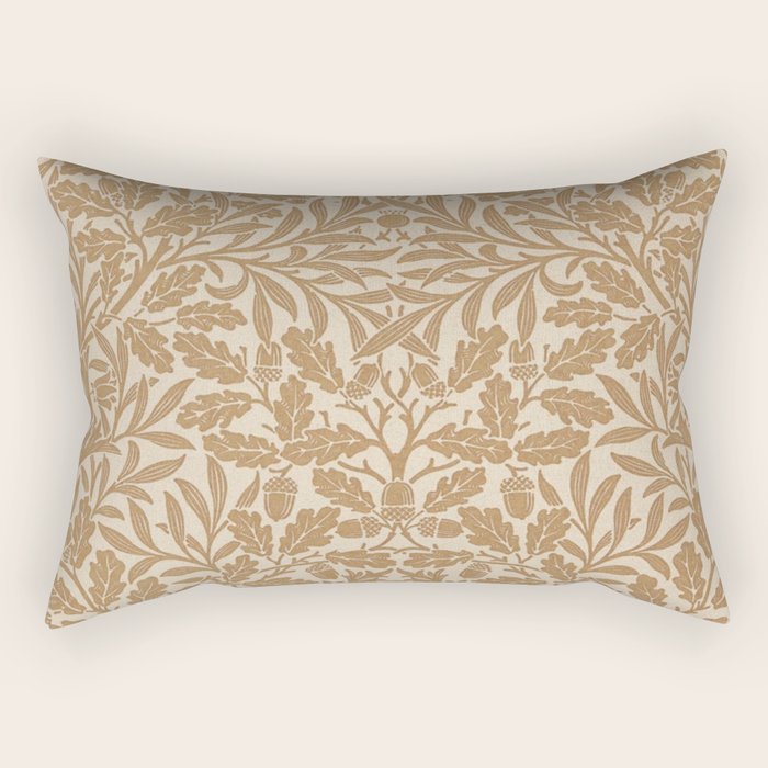 William Morris Acorn Pure Gilver Copper  Rectangular Pillow Gallery Image 2