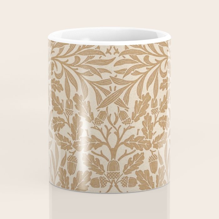 William Morris Acorn Pure Gilver Copper  Coffee Mug Gallery Image 4
