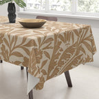 William Morris Acorn Pure Gilver Copper  Tablecloth Gallery Image 3