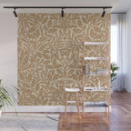 William Morris Acorn Pure Gilver Copper  Wall Mural Gallery Image 1