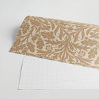 William Morris Acorn Pure Gilver Copper  Wrapping Paper Gallery Image 2