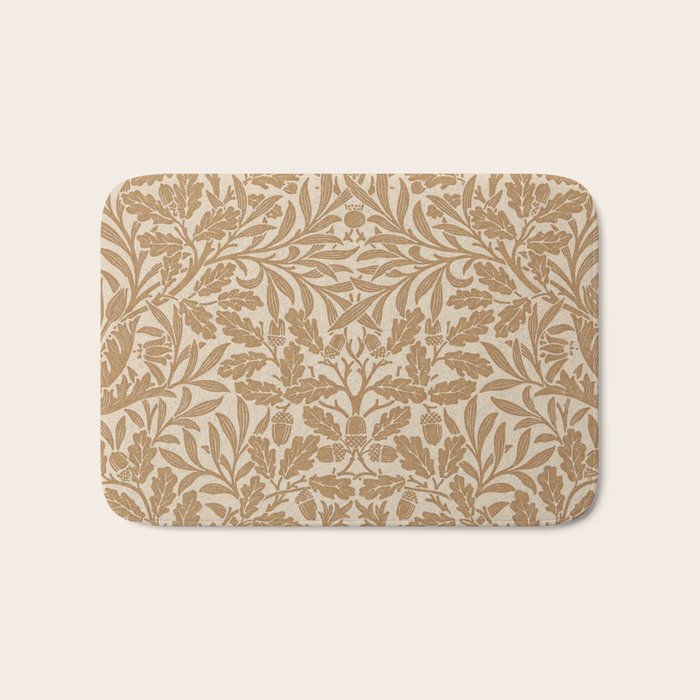 William Morris Acorn Pure Gilver Copper  Bath Mat Gallery Image 1