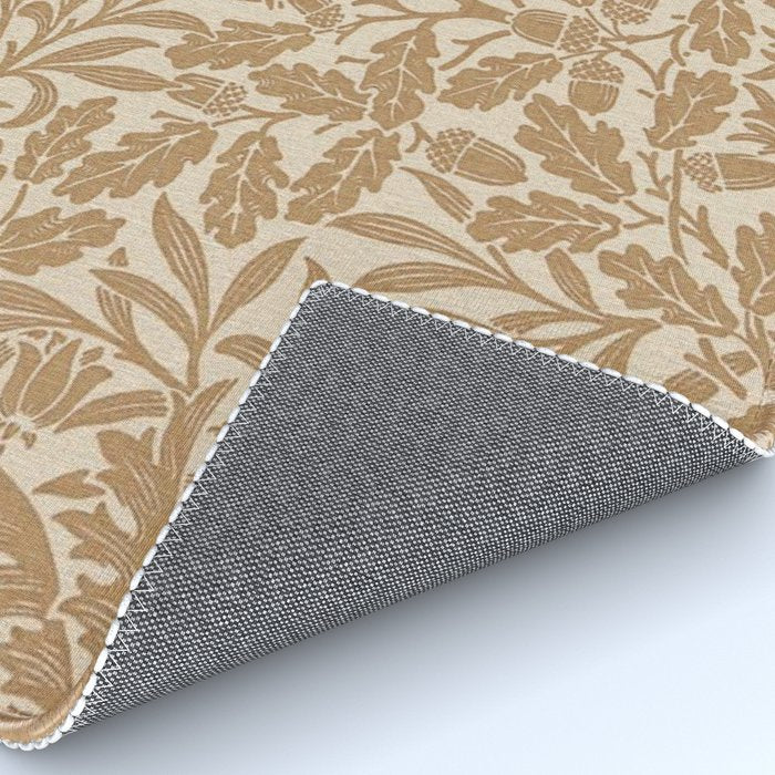 William Morris Acorn Pure Gilver Copper  Rug Gallery Image 4