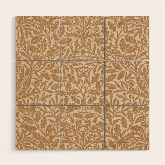 William Morris Acorn Pure Gilver Copper  Wood Wall Art Gallery Image 1