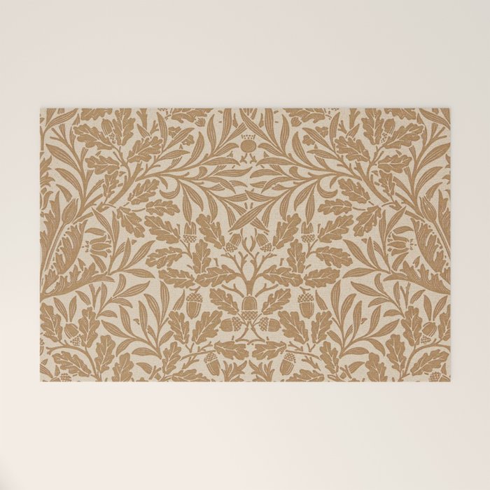 William Morris Acorn Pure Gilver Copper  Welcome Mat Gallery Image 1