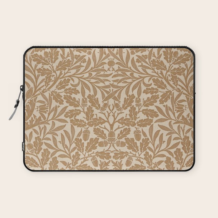 William Morris Acorn Pure Gilver Copper  Laptop Sleeve Gallery Image 1