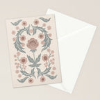 English Cottage Dusty Pink Posy Stationery Card Gallery Image 2