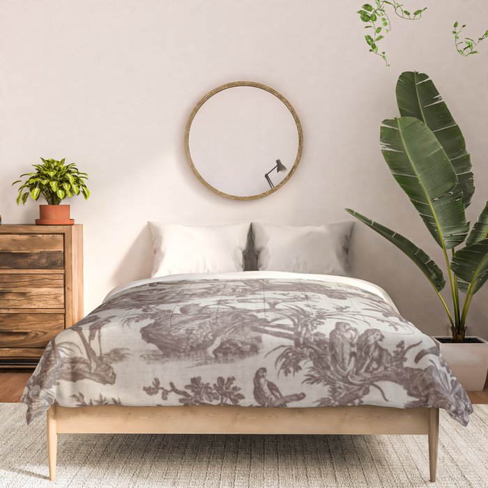 Antique 19th Century Exotic Animals French Tapestry Comforter Gallery Image 3