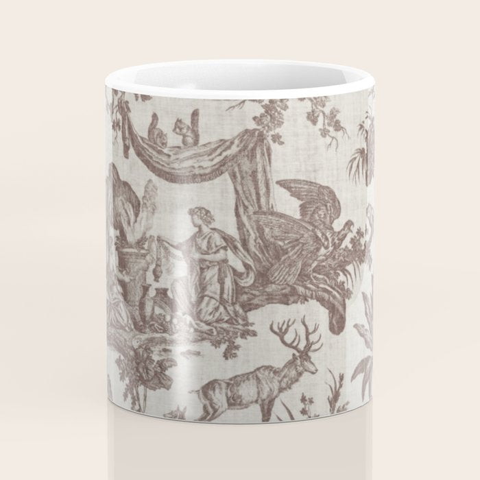 Antique 19th Century Exotic Animals French Tapestry Coffee Mug Gallery Image 4