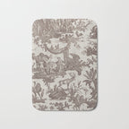 Antique 19th Century Exotic Animals French Tapestry Bath Mat Gallery Image 1