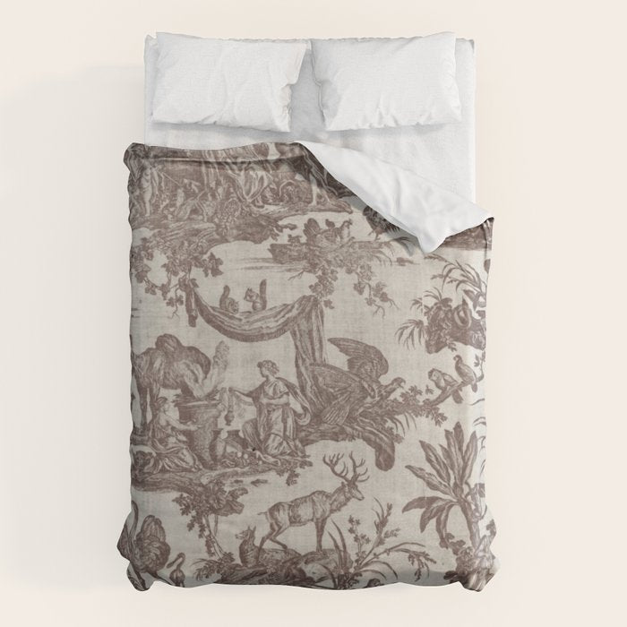 Antique 19th Century Exotic Animals French Tapestry Duvet Cover Gallery Image 6