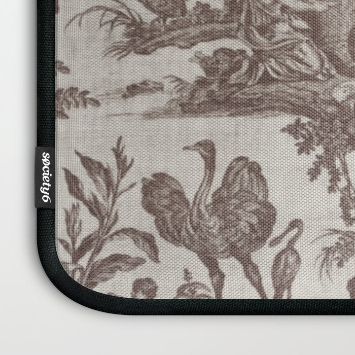 Antique 19th Century Exotic Animals French Tapestry Laptop Sleeve Gallery Image 3
