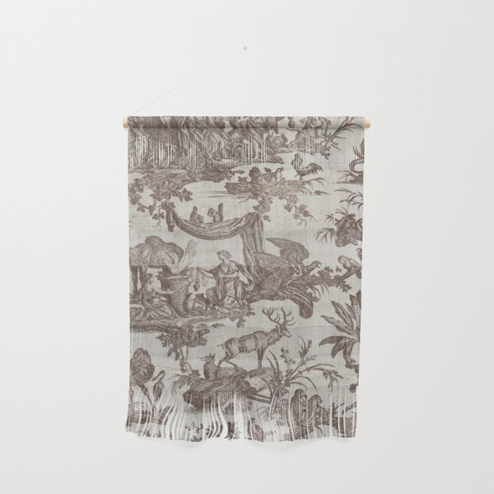 Antique 19th Century Exotic Animals French Tapestry Wall Hanging Gallery Image 1