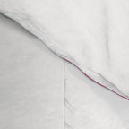 Retro Liquid Swirl Abstract Pattern in Y2K Hot Pink and White Comforter Gallery Image 4