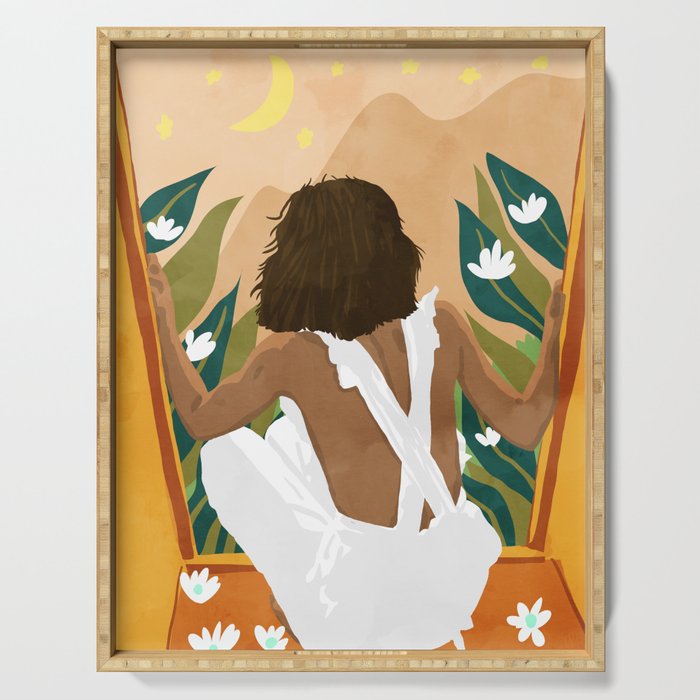 The wild world and a rebel heart Serving Tray Gallery Image 1