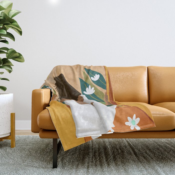 The wild world and a rebel heart Throw Blanket Gallery Image 1
