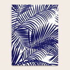 Modern blue white tropical palm trees pattern Notebook Gallery Image 4