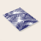 Modern blue white tropical palm trees pattern Notebook Gallery Image 3