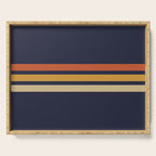 Vintage Retro Stripes Serving Tray Gallery Image 1