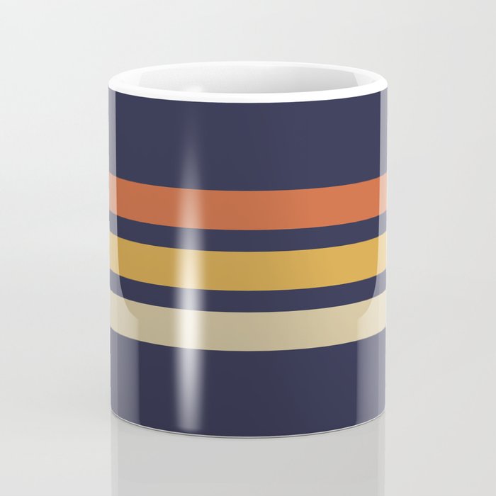 Vintage Retro Stripes Coffee Mug Gallery Image 4