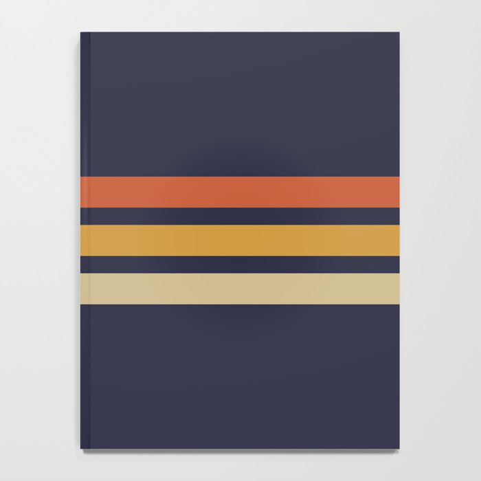 Vintage Retro Stripes Notebook Gallery Image 4
