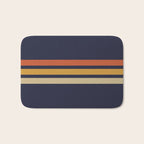 Vintage Retro Stripes Bath Mat Gallery Image 1