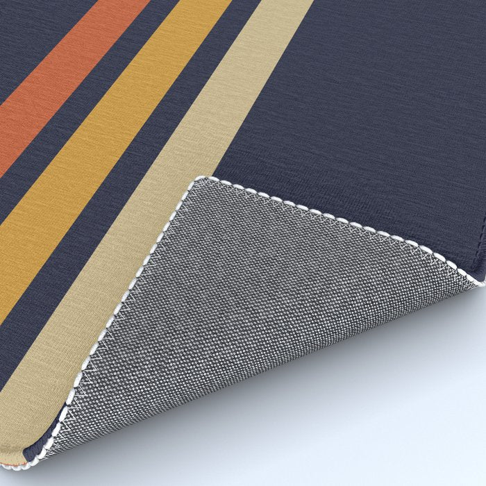 Vintage Retro Stripes Rug Gallery Image 4