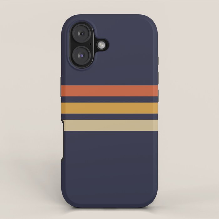 Vintage Retro Stripes iPhone Case