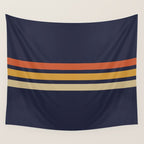 Vintage Retro Stripes Wall Tapestry Gallery Image 4