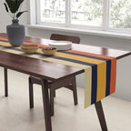 Vintage Retro Stripes Table Runner Gallery Image 2