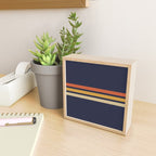 Vintage Retro Stripes Mini Art Print Gallery Image 2