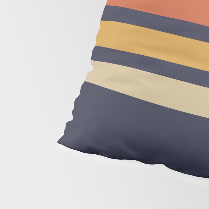 Vintage Retro Stripes Pillow Sham Gallery Image 4