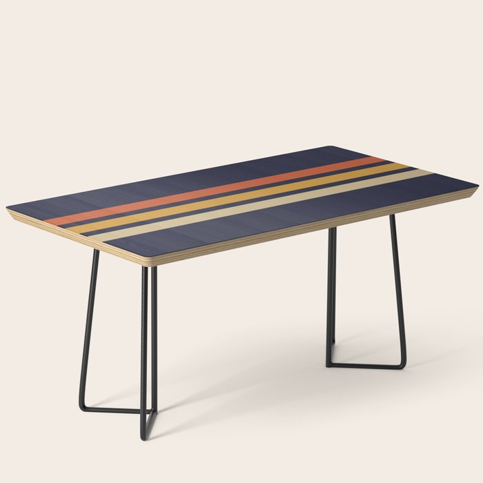 Vintage Retro Stripes Coffee Table Gallery Image 1