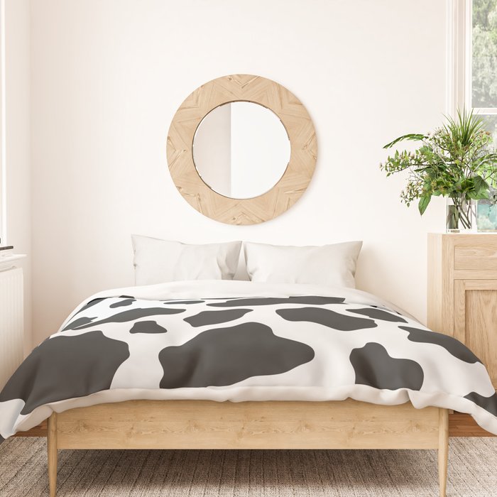 Black and White Cow Print Duvet Cover Gallery Image 3