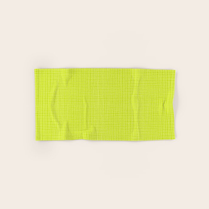 Fresh Lime Grid Bath Towel Gallery Image 1