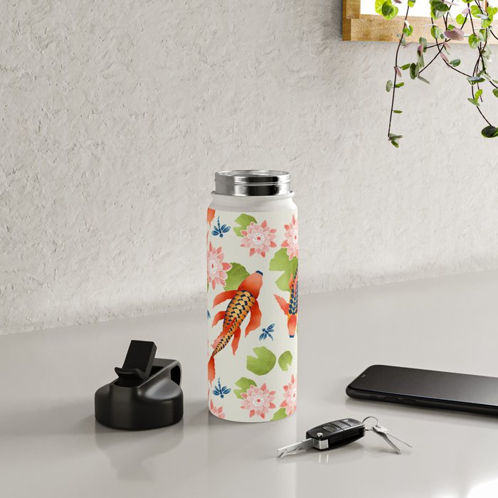Koi Pond I Water Bottle Gallery Image 4