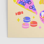 Snacks Are a Lifestyle Food Illustration Light Version Poster Gallery Image 3