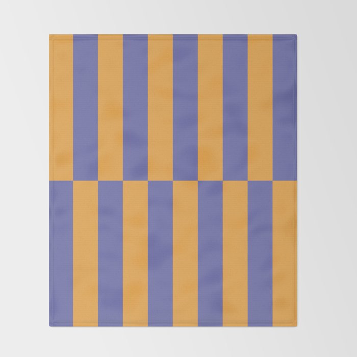 Strippy - Peri and Mango Throw Blanket Gallery Image 2