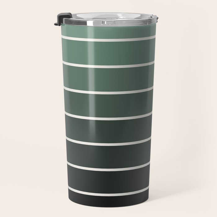 Gradient Arch IV Earthy Green Mid Century Modern Rainbow Travel Mug Gallery Image 3