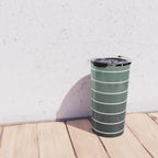 Gradient Arch IV Earthy Green Mid Century Modern Rainbow Travel Mug Gallery Image 4