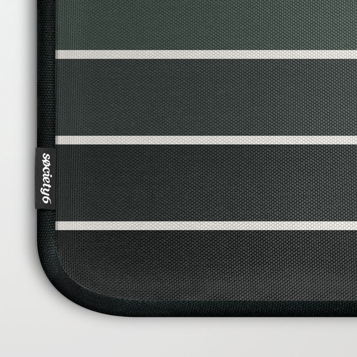 Gradient Arch IV Earthy Green Mid Century Modern Rainbow Laptop Sleeve Gallery Image 3