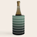 Gradient Arch IV Earthy Green Mid Century Modern Rainbow Wine Chiller Gallery Image 1