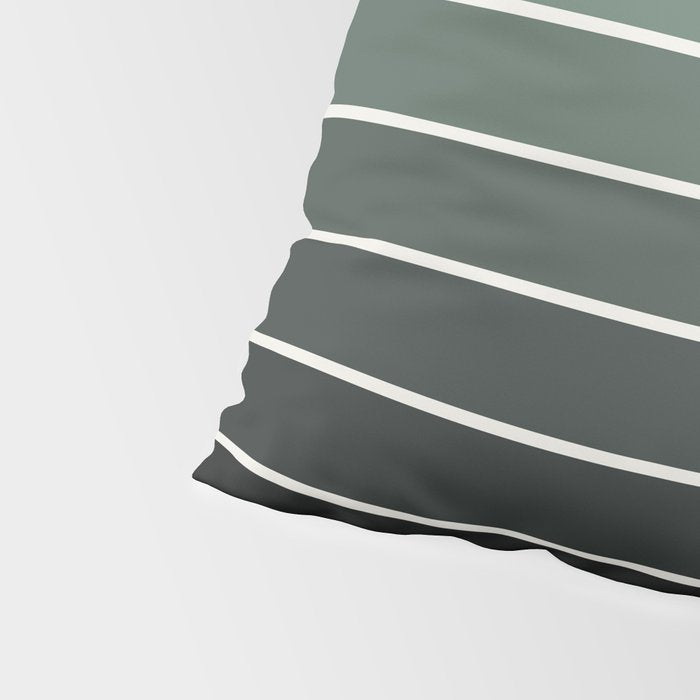 Gradient Arch IV Earthy Green Mid Century Modern Rainbow Pillow Sham Gallery Image 4