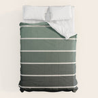 Gradient Arch IV Earthy Green Mid Century Modern Rainbow Comforter Gallery Image 6