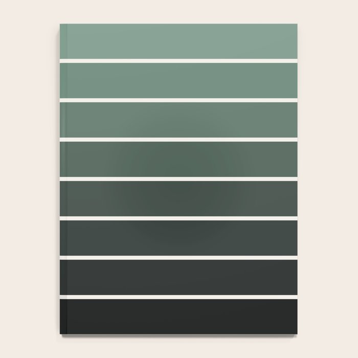 Gradient Arch IV Earthy Green Mid Century Modern Rainbow Notebook Gallery Image 4