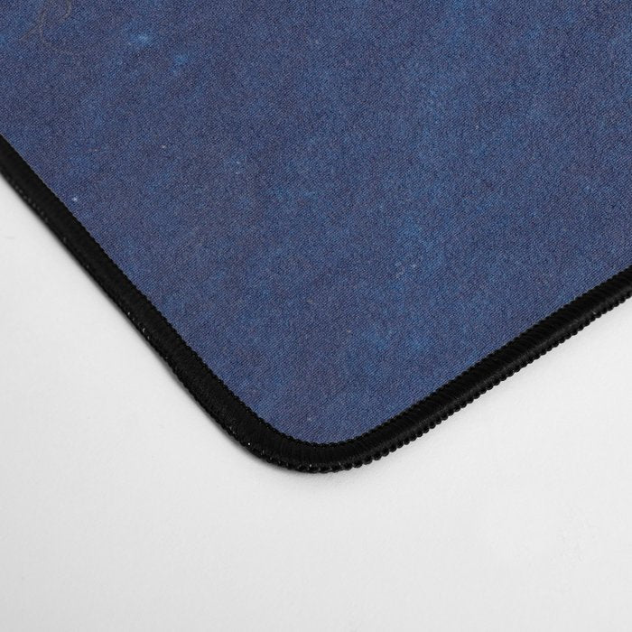 Indigo Abstract Brush Strokes | No. 3 Desk Mat Gallery Image 4
