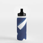 Indigo Abstract Brush Strokes | No. 3 Water Bottle Gallery Image 2