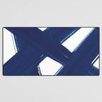 Indigo Abstract Brush Strokes | No. 3 Desk Mat Gallery Image 3
